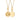 Gold necklace with zodiac cancer star sign pendant and engraved name on a white background