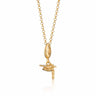 Gold Graduation Hat Charm Necklace | Mortar Board Pendant Necklace