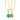 Gold Plated Green Chrysoprase Happiness Healing Stone Necklace - Lily Charmed