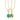 Gold Plated Green Chrysoprase Happiness Healing Stone Necklace - Lily Charmed