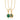 Gold Plated Green Malachite Healing Necklace - Lily Charmed