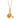 Gold Honey Jar Charm Necklace with Honey Stirrer