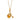 Gold Honey Jar Charm Necklace with Honey Stirrer