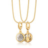 Gold Howlite Healing Stone Charm Necklace | Healing Crystal Pendant