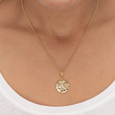 Gold Plated Leo Zodiac Charm Necklace | Lily Charmed