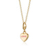 Gold Love Sweet Heart charm necklace | Heart Pendant Necklace