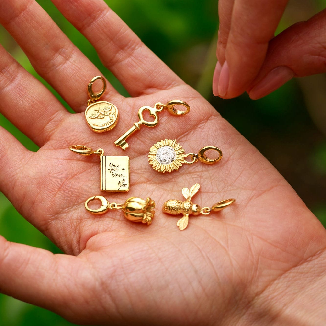 lily flower charm Gold Lily Of The Valley Flower Charm – Lily Charmed