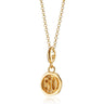 Gold 50th Birthday Charm Necklace | Silver Number 50 Pendant