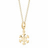 Gold Snowflake Charm Necklace | Christmas & Winter Pendant Necklace