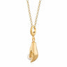 Gold Plated Hand and Pearl Necklace | Lily Charmed