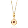 Gold Plated Jammie Dodger Biscuit Necklace by Lily Charmed