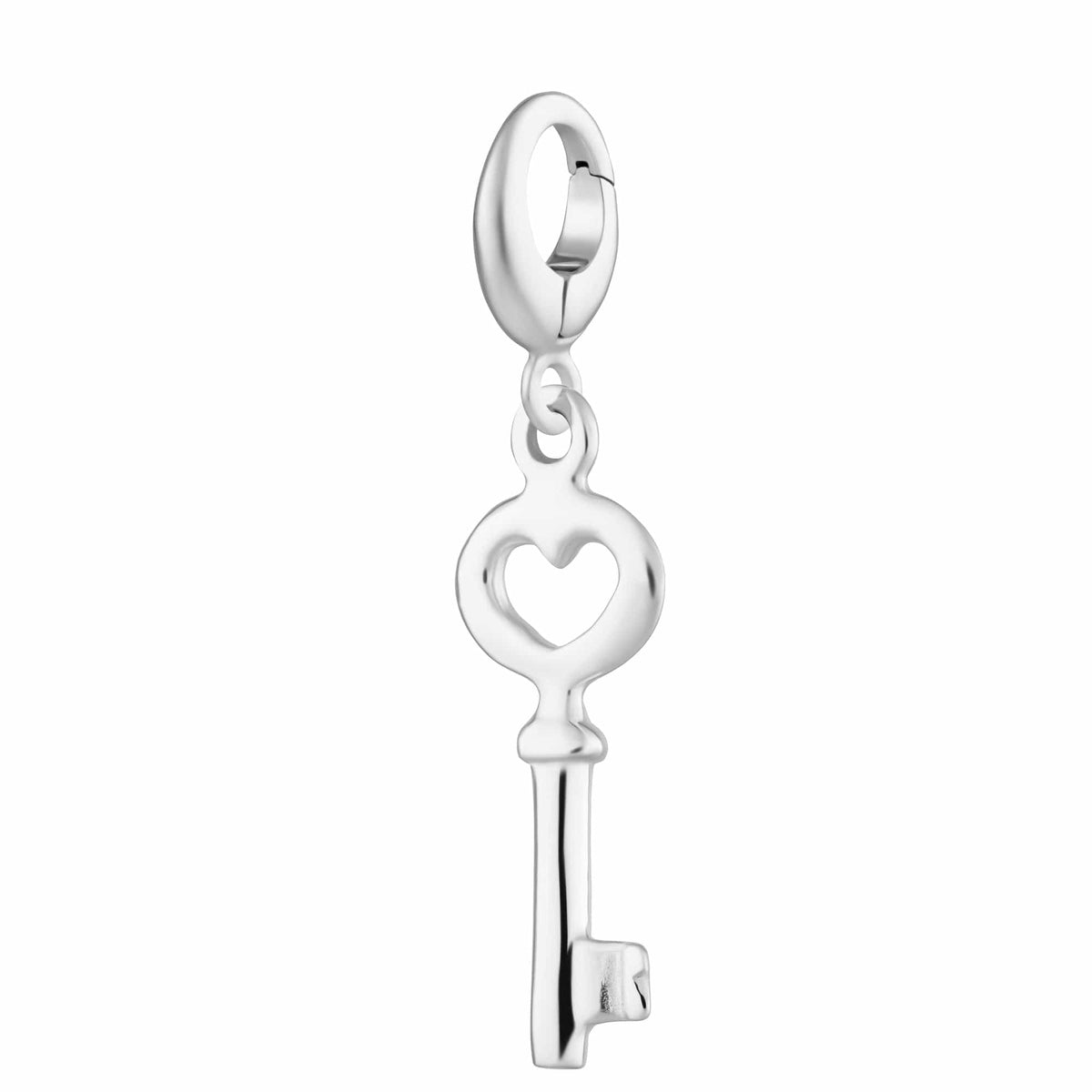 Lily Charmed Silver Key Charm