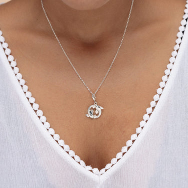 Silver Koi Fish Charm Necklace | Pisces Necklace | Lily Charmed