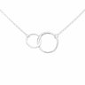 Silver Linked Circles Necklace - Lily Charmed