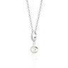 June Birthstone Charm Necklace | Moonstone Pendant Necklace
