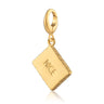 Gold Nice Biscuit Charm | Biscuit Charm Jewellery | Lily Charmed