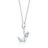 Silver Origami Fox Charm Necklace | Fox Pendant Necklace