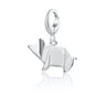 Silver Origami Pig Charm | Animal Charm | Pandora Compatible | Lily Charmed