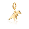 Gold Origami T-Rex Charm | Dinosaur Charm | Pandora Compatible | Lily Charmed