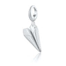 Silver Paper Plane Charm | Paper Anniversary Gifts | Pandora Compatible Charm | Lily Charmed