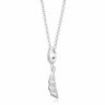 Silver Peapod Charm Necklace | Peas in a Pod Pendant Necklace