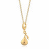 Gold Plated Pear Fruit Charm Necklace - Lily Charmed