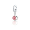 Pink Tourmaline Charm | October Birthstone Charm | Pandora Compatible | Lily Charmed