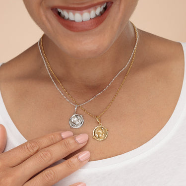 Silver & Gold Zodiac Charm Necklaces | Star Sign Pendant Necklaces