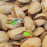 Silver Pistachio Nut Charm with Universal Clasp Compatible with Pandora