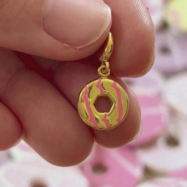 Party Ring Biscuit Charms with Universal Clasp Compatible with Pandora