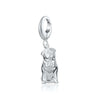 Silver Pug Dog Charm | Animal Charm | Pandora Compatible | Lily Charmed