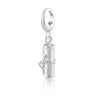 Silver Scroll Graduation Charm - Lily Charmed