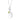 Silver Engraved Pebble and Peridot Birthstone Necklace