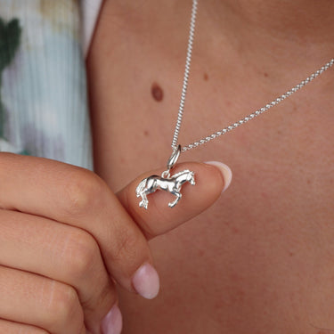 Silver Horse Charm Necklace | Year of the Horse 2026 Necklace