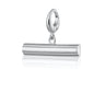 Silver T Bar Charm - Back View