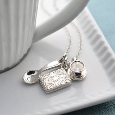 Silver Custard Cream Biscuit Charm - Lily Charmed