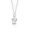 Silver Squirrel Charm Necklace | Animal Pendant 