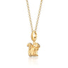 Gold Squirrel Charm Necklace | Animal Pendant 