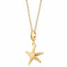Gold Starfish Charm  Necklace | Sea-themed Pendant Necklace