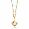Gold Sunshine Charm Necklace | Sun Pendant Necklace