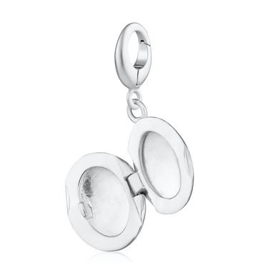 Silver Tiny Celestial Locket Charm Compatible with Pandora
