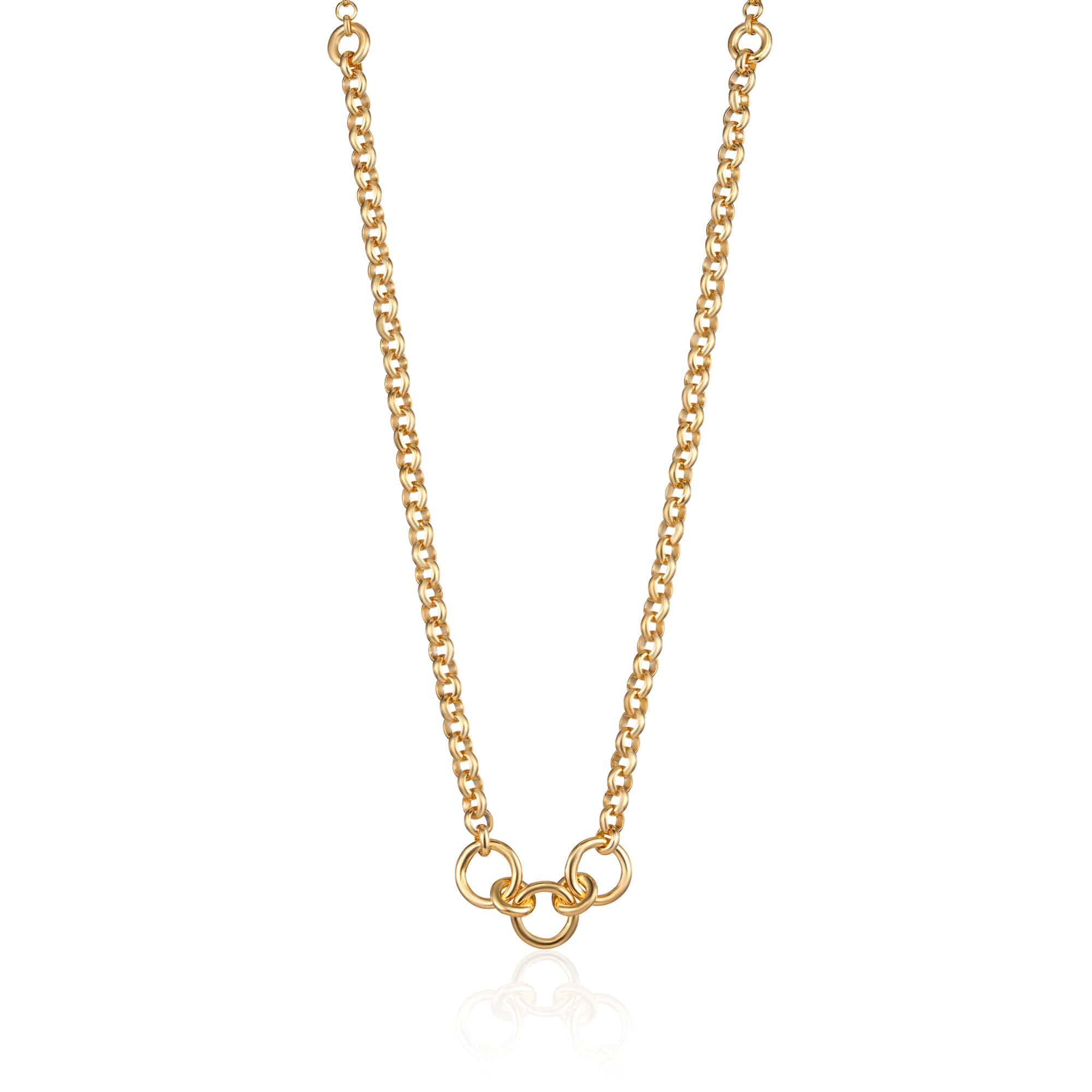 Gold Trinity Charm Collector Necklace – Lily Charmed