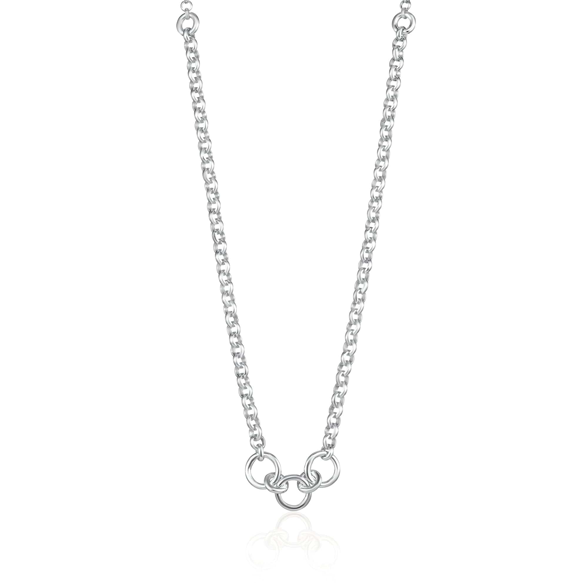 Silver Trinity Charm Collector Necklace – Lily Charmed