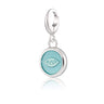 Silver Turquoise Eye Resin Capture Charm | Lily Charmed