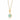 Gold Plated Turquoise Eye Resin Necklace by Lily Charmed