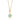 Gold Plated Turquoise Eye Resin Necklace by Lily Charmed