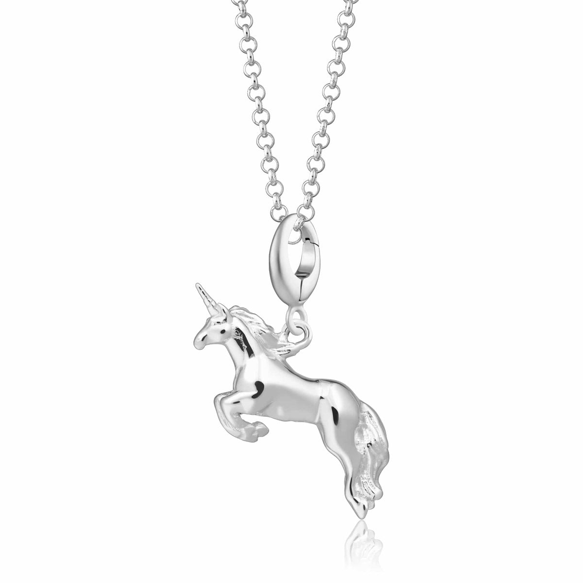Silver Unicorn Charm Necklace