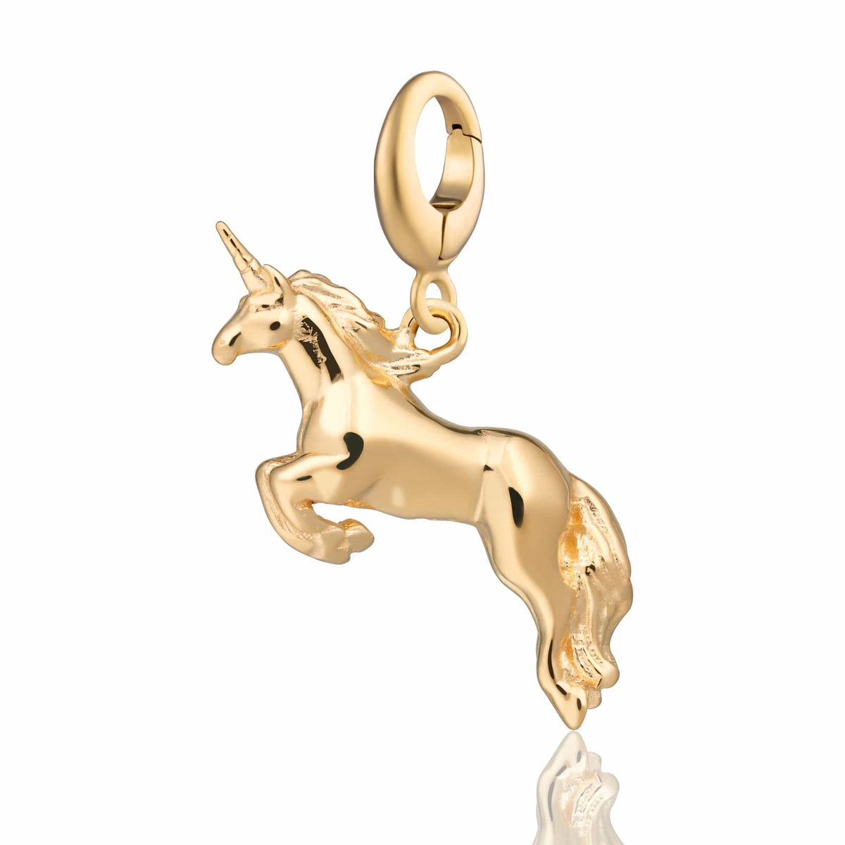 Gold Plated Unicorn Charm