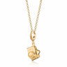 Gold Vintage Camera Charm Necklace | 3D Camera Pendant 