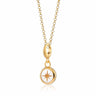 Gold White Star Resin Capture Charm Necklace | Star Pendant